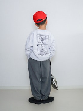 「アイテム（バッグ）」を使った、ma-kunさん（キッズ・120cm）の秋コーディネート