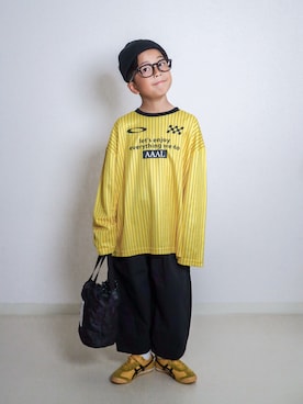 「Onitsuka Tiger（オニツカタイガー）のアイテム」を使った、ma-kunさん（キッズ・120cm）の秋コーディネート