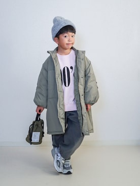 「アイテム（ブルゾン）」を使った、ma-kunさん（キッズ・120cm）の冬コーディネート