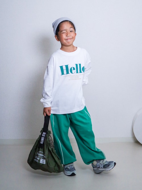 「GEORGE'S(ジョージズ)の【KIDS】プリントロンT(Tシャツ/カットソー)」を使った、ma-kunさん(キッズ・120cm)の秋コーディネート