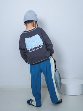 「アイテム（スウェット）」を使った、ma-kunさん（キッズ・120cm）の秋コーディネート