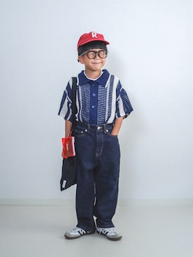 「アイテム（シューズ）」を使った、ma-kunさん（キッズ・110cm）の夏コーディネート