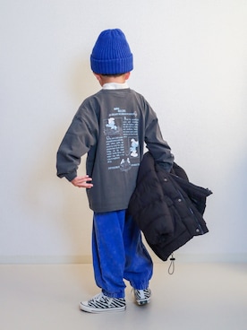 「アイテム（ジャケット/アウター）」を使った、ma-kunさん（キッズ・120cm）の冬コーディネート