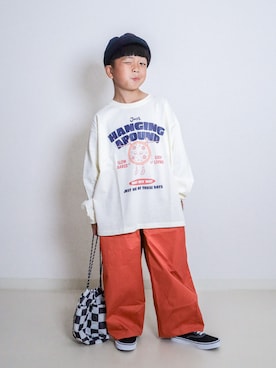 「VANS(バンズ)のアイテム」を使った、ma-kunさん(キッズ・120cm)の秋コーディネート