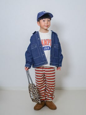 「devirock（デビロック）のアイテム」を使った、ma-kunさん（キッズ・120cm）の冬コーディネート