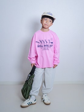 「BREEZE（ブリーズ）のアイテム（Tシャツ/カットソー）」を使った、ma-kunさん（キッズ・120cm）の秋コーディネート