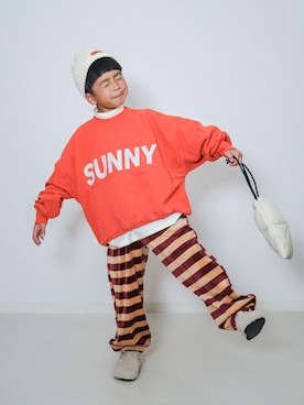 「アイテム（バッグ）」を使った、ma-kunさん（キッズ・120cm）の秋コーディネート