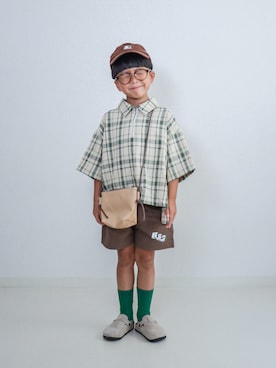 「アイテム（パンツ）」を使った、ma-kunさん（キッズ・110cm）の夏コーディネート