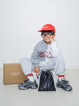 「アイテム（ファッション雑貨）」を使った、ma-kunさん（キッズ・120cm）の秋コーディネート