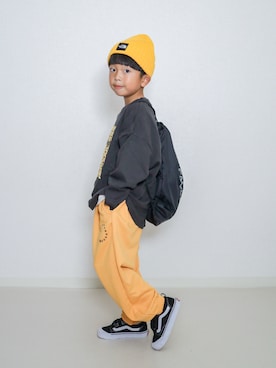 「スウェットパンツ」｜ma-kunさん（キッズ・120cm）の秋コーディネート