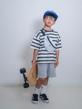 「CIAOPANIC TYPY（チャオパニックティピー）のアイテム」を使った、ma-kunさん（キッズ・120cm）の夏コーディネート