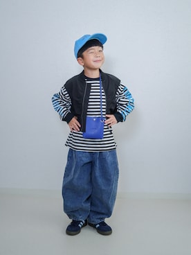「アイテム（パンツ）」を使った、ma-kunさん（キッズ・110cm）の秋コーディネート