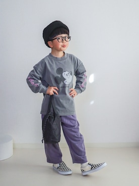 「VANS(バンズ)のアイテム」を使った、ma-kunさん(キッズ・120cm)の冬コーディネート