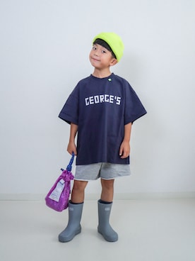 「アイテム（セットアップ）」を使った、ma-kunさん（キッズ・110cm）の夏コーディネート