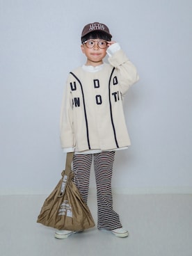 「niko and...（ニコアンド）のアイテム」を使った、ma-kunさん（キッズ・120cm）の春コーディネート