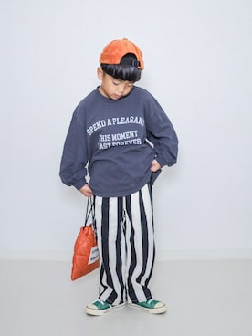 「アイテム（ショルダーバッグ）」を使った、ma-kunさん（キッズ・120cm）の秋コーディネート