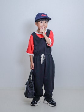 「BREEZE（ブリーズ）のアイテム」を使った、ma-kunさん（キッズ・120cm）の夏コーディネート