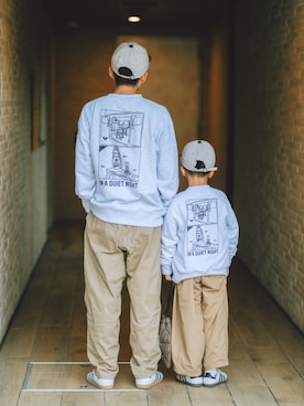 「アイテム（バッグ）」を使った、ma-kunさん（キッズ・120cm）の秋コーディネート