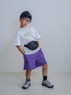 「PAIRMANON STREET（ペアマノンストリート）のアイテム」を使った、ma-kunさん（キッズ・120cm）の春コーディネート