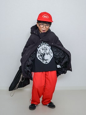 「アイテム（ブルゾン）」を使った、ma-kunさん（キッズ・120cm）の秋コーディネート