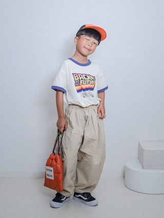 「LOWRYS FARM(ローリーズファーム)のタックバルーンパンツ 631570(その他パンツ)」を使った、ma-kunさん(キッズ・120cm)の夏コーディネート