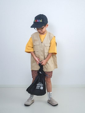 「アイテム（ファッション雑貨）」を使った、ma-kunさん（キッズ・110cm）の夏コーディネート