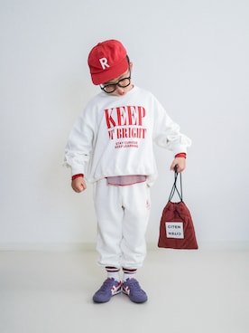 「アイテム（バッグ）」を使った、ma-kunさん（キッズ・110cm）の秋コーディネート