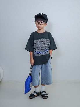 「アイテム（ファッション雑貨）」を使った、ma-kunさん（キッズ・110cm）の夏コーディネート