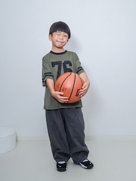 「カーキ」｜ma-kunさん（キッズ・110cm）の夏コーディネート