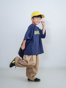 「アイテム（トップス）」を使った、ma-kunさん（キッズ・110cm）の夏コーディネート