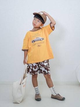 「アイテム（パンツ）」を使った、ma-kunさん（キッズ・110cm）の夏コーディネート