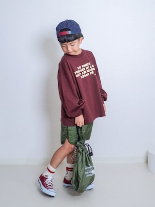 「LOWRYS FARM(ローリーズファーム)のキルティングショートパンツ 497257(その他パンツ)」を使った、ma-kunさん(キッズ・120cm)の秋コーディネート