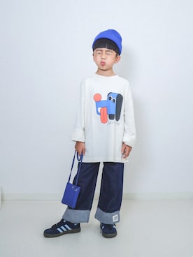 「アイテム（トップス）」を使った、ma-kunさん（キッズ・110cm）の夏コーディネート