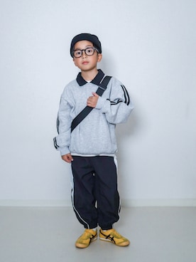 「アイテム（バッグ）」を使った、ma-kunさん（キッズ・120cm）の秋コーディネート