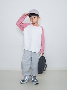 「アイテム（ハンドバッグ）」を使った、ma-kunさん（キッズ・120cm）の秋コーディネート