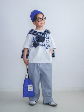 「CITEN（シテン）のアイテム」を使った、ma-kunさん（キッズ・120cm）の春コーディネート