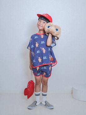 「VANS（バンズ）のアイテム」を使った、ma-kunさん（キッズ・120cm）の夏コーディネート