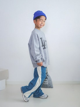 「アイテム（帽子）」を使った、ma-kunさん（キッズ・110cm）の秋コーディネート