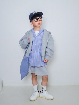 「PUMA（プーマ）のアイテム」を使った、ma-kunさん（キッズ・120cm）の春コーディネート