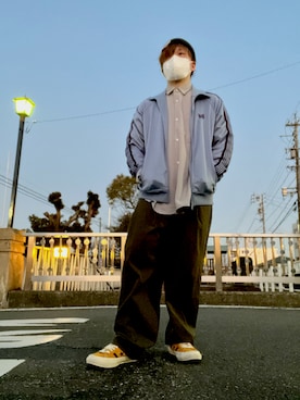 「Needles（ニードルス）のアイテム（ジャケット/アウター）」を使った、勝俣大地さん（メンズ・168cm）の冬コーディネート