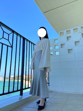 「LAUIR（ラウアー）のアイテム（シャツ/ブラウス）」を使った、LUNAさん（レディース・147cm）の春コーディネート