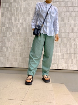 「ILIMA（イリマ）のアイテム（サンダル）」を使った、ayakachibaさん（レディース・159cm）の夏コーディネート