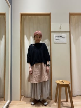 「Samansa Mos2（サマンサ モスモス）のアイテム（アクセサリー）」を使った、イヌヅカさん（レディース・154cm）の春コーディネート