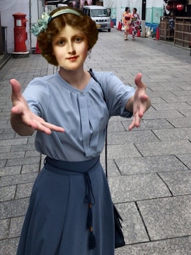 「OPAQUE（オペーク）のアイテム」を使った、けりまるさん（レディース・158cm）の秋コーディネート