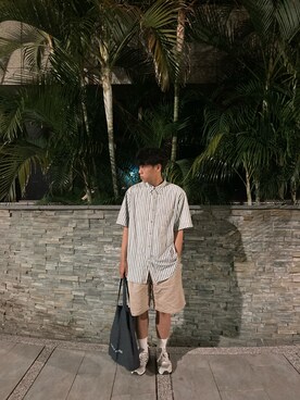 「TOMMY（トミー）のアイテム」を使った、twshuwe1さん（メンズ・170cm）の夏コーディネート