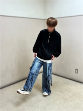 「アイテム（タンクトップ、ホワイト系）」を使った、けーさん（メンズ・161cm）の秋コーディネート