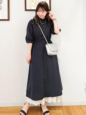 「アイテム（ワンピース/ドレス）」を使った、AYANOさん（レディース・162cm・20代）の春コーディネート