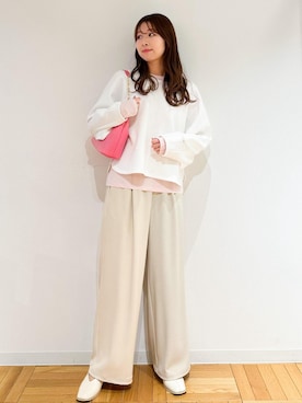 「泡色コーデ」｜AYANOさん（レディース・162cm）の冬コーディネート