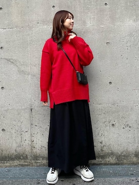 「アイテム（ワンピース/ドレス）」を使った、AYANOさん（レディース・162cm・20代）の冬コーディネート