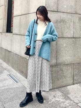 「マイベストコーデ2022」｜「アイテム（バッグ）」を使った、AYANOさん（レディース・162cm）の冬コーディネート